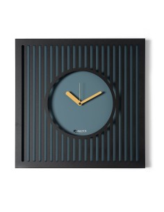 Arti & Mestieri - Orologio da parete elegante Tiffany grande-50x50h cm-nero/petrolio 2