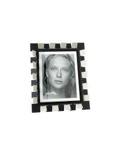 Arti & Mestieri - Portafoto Vertigo piccolo-avorio/nero 18x23h cm (10x15 formato foto)