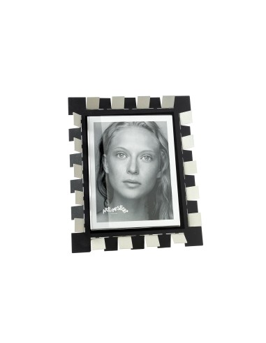 Arti & Mestieri - Portafoto Vertigo piccolo-avorio/nero 18x23h cm (10x15 formato foto)