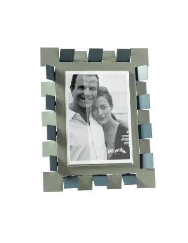 Arti & Mestieri - Portafoto Vertigo grande-22x27,6h cm (13x18 formato foto)-giada/ petrolio