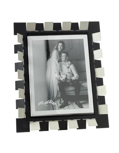 Arti & Mestieri - Portafoto Vertigo maxi-avorio/nero 29,4x34,5h cm (20x25 formato foto)