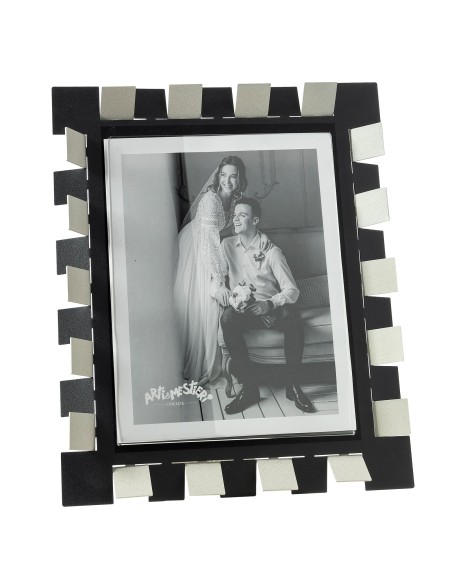 Arti & Mestieri - Portafoto Vertigo maxi-avorio/nero 29,4x34,5h cm (20x25 formato foto)