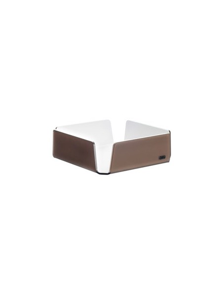 Vesta Home - Portatovaglioli Medio Like Water·marrone Monosatinato·18,5 X 18,5 X 6 H Th. 5 Mm