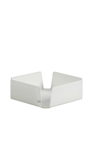 Vesta Home - Portatovaglioli Grande Like Water·bianco Monosatinato·21,5 X 21,5 X 7,5 H Th. 5 Mm