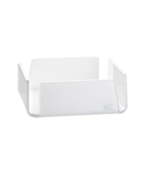 Vesta Home - Portatovaglioli Grande Like Water·bianco Monosatinato·21,5 X 21,5 X 7,5 H Th. 5 Mm