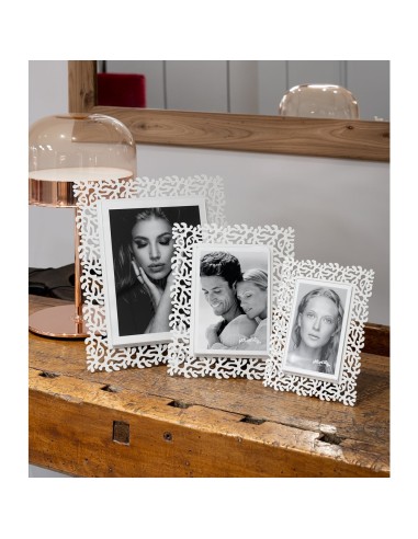 Arti & Mestieri - Portafoto Corallo maxi-bianco marmo 29,3x34h cm (20x25 formato foto)