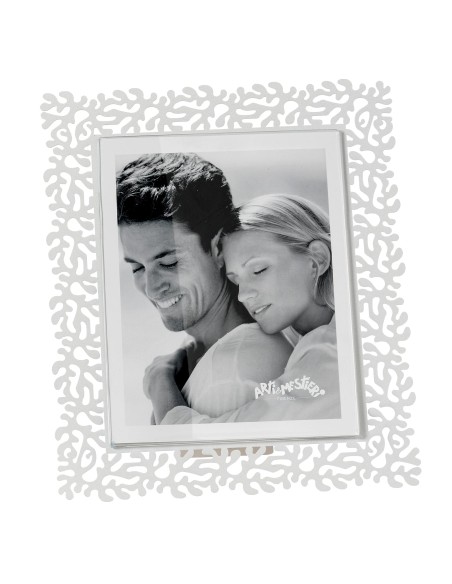 Arti & Mestieri - Portafoto Corallo maxi-bianco marmo 29,3x34h cm (20x25 formato foto)