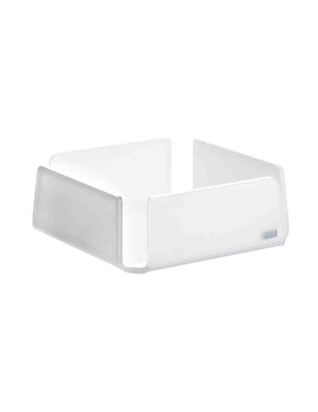 Vesta Home - Portatovaglioli Grande Like Water·bianco Monosatinato·21,5 X 21,5 X 7,5 H Th. 5 Mm
