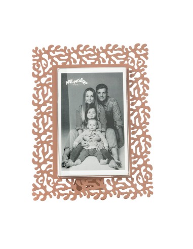 Arti & Mestieri - Portafoto Corallo grande-21,6x26,4h cm (13x18 cm formato foto)-mocha