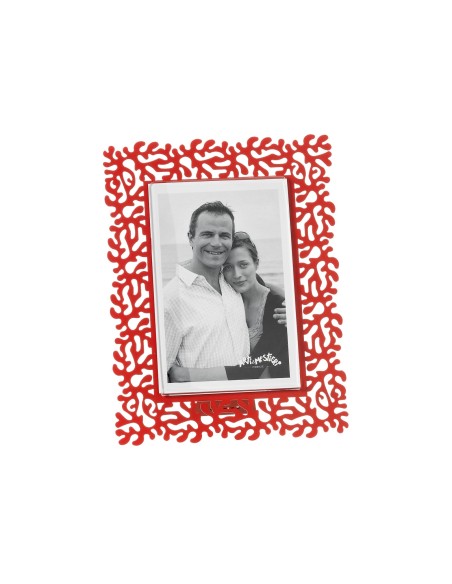 Arti & Mestieri - Portafoto Corallo piccolo-17x22h cm (10x15 formato foto)-rosso