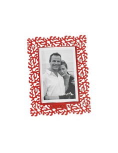 Arti & Mestieri - Portafoto Corallo piccolo-17x22h cm (10x15 formato foto)-rosso