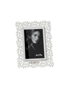 Arti & Mestieri - Portafoto Corallo piccolo-17x22h cm (10x15 formato foto)-bianco marmo 2
