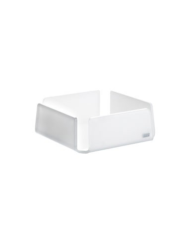 Vesta Home - Portatovaglioli Grande Like Water·bianco Monosatinato·21,5 X 21,5 X 7,5 H Th. 5 Mm