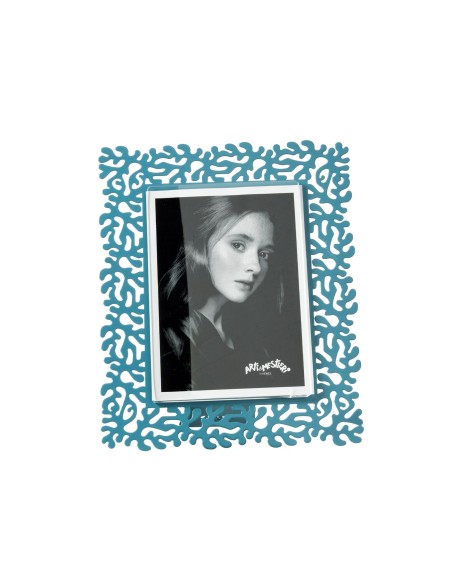 Arti & Mestieri - Portafoto Corallo piccolo-17x22h cm (10x15 formato foto)-blu oltremare