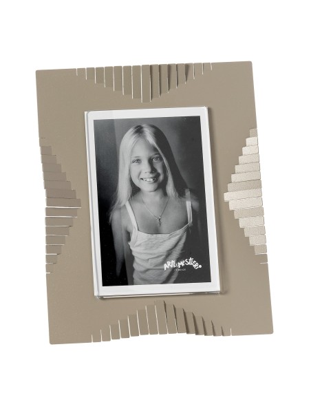 Arti & Mestieri - Portafoto di design Riviera grande-22x27,3h cm (13x18 formato foto)-sabbia