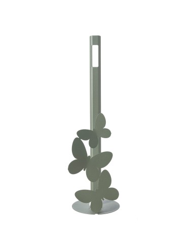 Arti & Mestieri - Porta carta igienica da terra Farfalle-⌀-giada 15x50h cm