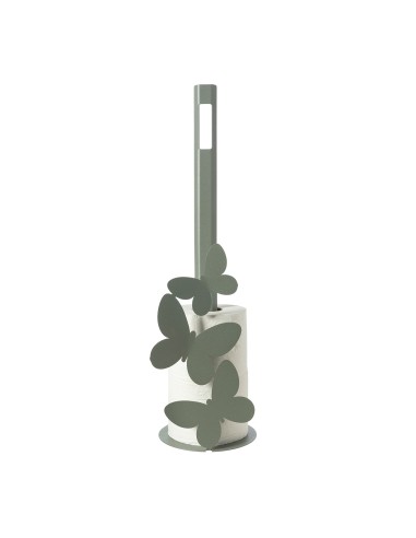 Arti & Mestieri - Porta carta igienica da terra Farfalle-⌀-giada 15x50h cm
