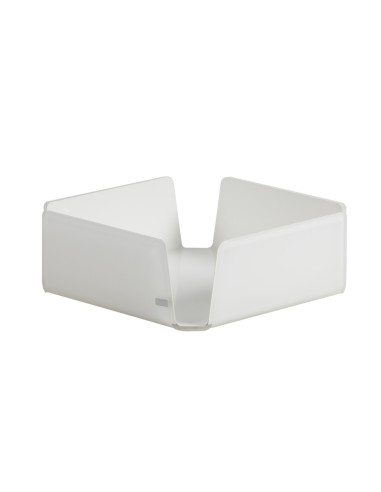 Vesta Home - Portatovaglioli Medio Like Water·bianco Monosatinato·18,5 X 18,5 X 6 H Th. 5 Mm