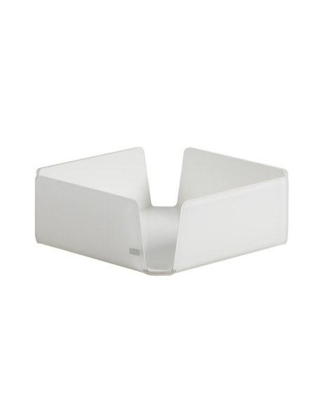Vesta Home - Portatovaglioli Medio Like Water·bianco Monosatinato·18,5 X 18,5 X 6 H Th. 5 Mm