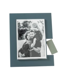 Arti & Mestieri - Portafoto di design Bliko grande-petrolio/giada 19,5x24,5h cm (13x18 formato foto)