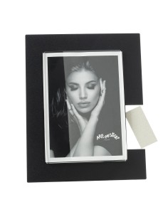 Arti & Mestieri - Portafoto di design Bliko grande-nero/avorio 19,5x24,5h cm (13x18 formato foto)