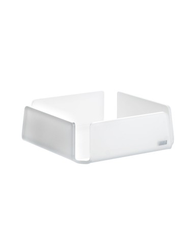 Vesta Home - Portatovaglioli Medio Like Water·bianco Monosatinato·18,5 X 18,5 X 6 H Th. 5 Mm