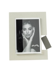 Arti & Mestieri - Portafoto di design Bliko grande-nero/avorio 19,5x24,5h cm (13x18 formato foto) 2