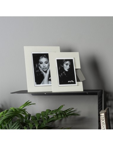 Arti & Mestieri - Portafoto di design Bliko grande-giada/bianco marmo 19,5x24,5h cm (13x18 formato foto)