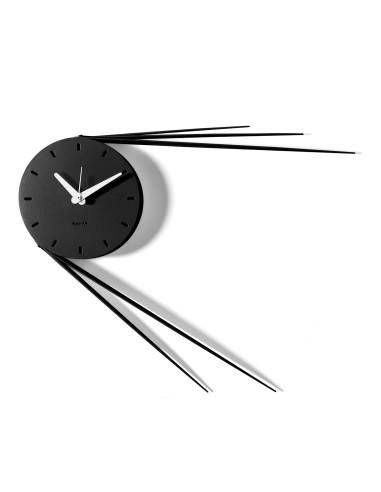 Arti & Mestieri - Orologio da parete di design Traslo-56x43,5h cm (quadrante di-nero ⌀ 20 cm)