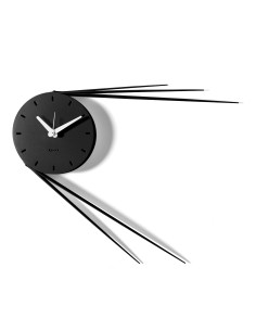 Arti & Mestieri - Orologio da parete di design Traslo-56x43,5h cm (quadrante di-nero ⌀ 20 cm)