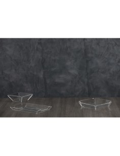 Vesta Home - Cestino Pane Like Water·trasparente·21 X 21 X 7,5 H Th. 5 Mm 2