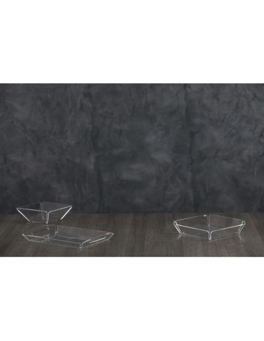 Vesta Home - Cestino Pane Like Water·trasparente·21 X 21 X 7,5 H Th. 5 Mm