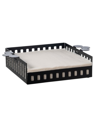 Arti & Mestieri - Portatovaglioli Old grande-29 x-nero 21 x 6H cm