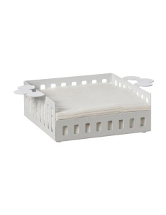 Arti & Mestieri-Portatovaglioli Old piccolo Bianco marmo cm 25x17x6H
