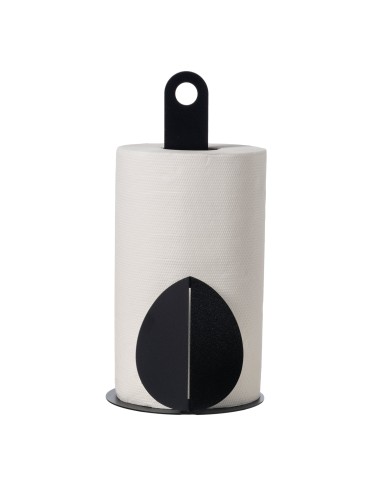 Arti & Mestieri - Porta rotoli Ficus-16,3 x-nero 30H cm