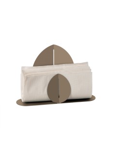 Arti & Mestieri - Portatovaglioli verticale Ficus-24 x-beige 6 x 16,5H cm 2