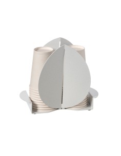 Arti & Mestieri - Porta bicchieri Ficus-11,2 x-bianco marmo 16,7H cm