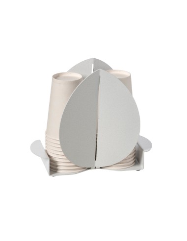 Arti & Mestieri - Porta bicchieri Ficus-11,2 x-bianco marmo 16,7H cm