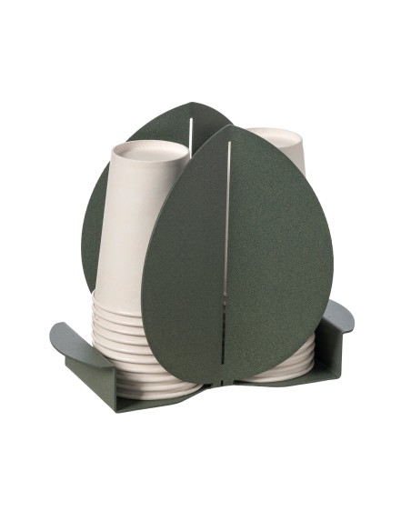 Arti & Mestieri - Porta bicchieri Ficus-11,2 x-verde salvia 16,7H cm