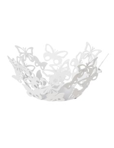 Arti & Mestieri - Centrotavola moderno Farfalloso piccolo-31 x-bianco marmo 12H cm 2