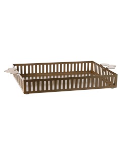 Arti & Mestieri - Vassoio moderno Old-31 x-oro laccato 34,5 x 6H cm