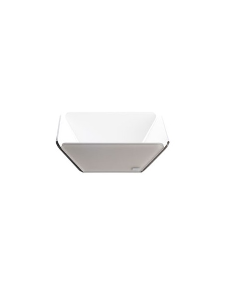 Vesta Home - Cestino Pane Like Water·tortora Monosatinato·21 X 21 X 7,5 H Th. 5 Mm