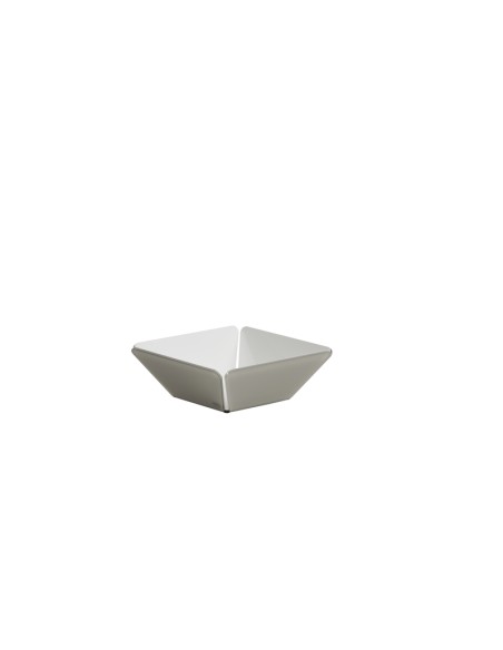 Vesta Home - Cestino Pane Like Water·tortora Monosatinato·21 X 21 X 7,5 H Th. 5 Mm