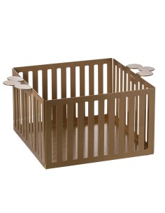 Arti & Mestieri - Cestino pane Old-28 x-oro laccato 20 x 12H cm