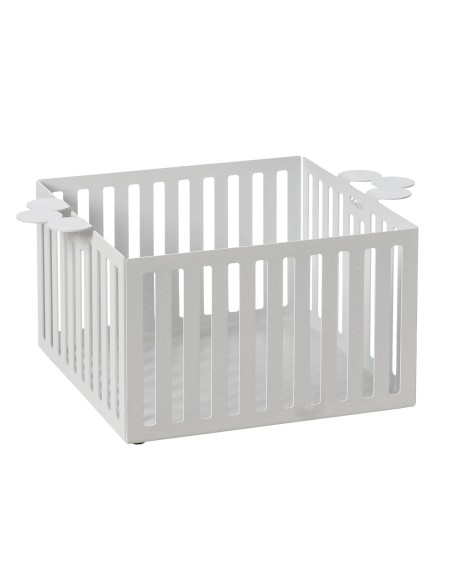 Arti & Mestieri - Cestino pane Old-28 x-bianco marmo 20 x 12H cm