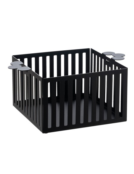 Arti & Mestieri - Cestino pane Old-28 x-nero 20 x 12H cm