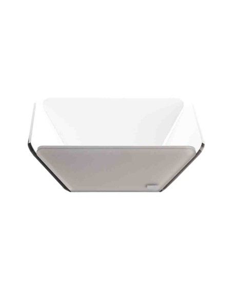 Vesta Home - Cestino Pane Like Water·tortora Monosatinato·21 X 21 X 7,5 H Th. 5 Mm