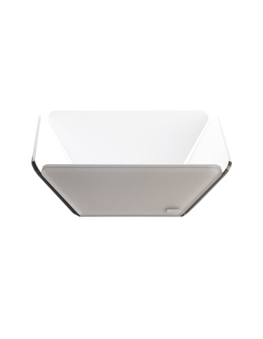 Vesta Home - Cestino Pane Like Water·tortora Monosatinato·21 X 21 X 7,5 H Th. 5 Mm