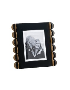 Arti & Mestieri - Portafoto di design Volans piccolo-nero/oro laccato/nero/oro laccato 18 x 18H cm (9 x 12 cm formato foto) 2
