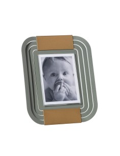 Arti & Mestieri - Portafoto di design Tudor piccolo-17,6 x-oro laccato/giada 21,1H cm (9 x 12 cm formato foto)